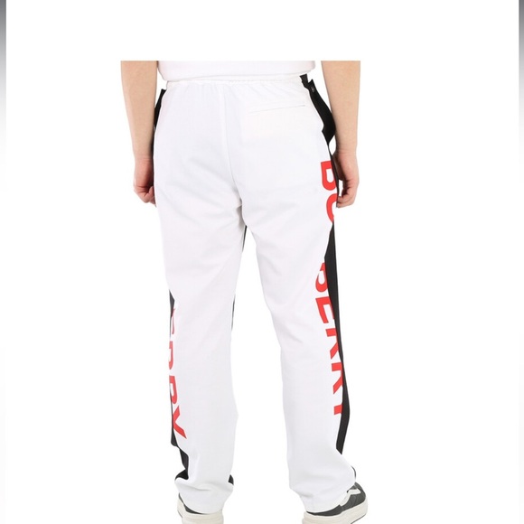 💰⬇️ BURBERRY 
Men's Black/White/Red Logo - Mohair/Wool Pants | EU 54 - Picture 7 of 15